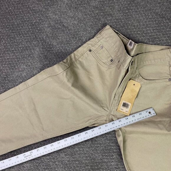 Levi's 514 Regular Fit Straight Leg Pants Men's 29 x 32 Fit 30.5 x 31 Khaki - Picture 14 of 15